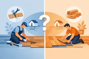 Floor Repair or Replacement? What Makes Sense