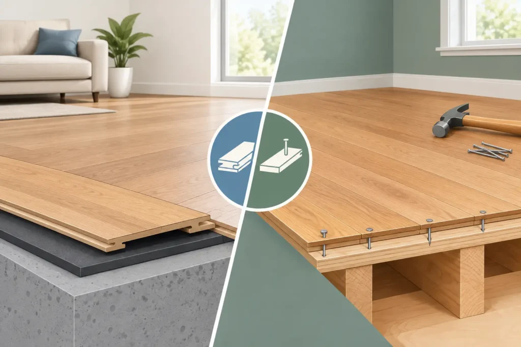 Floating Floor vs Nail Down: Which Is Better? 2 Floating Floor vs Nail Down: Which Is Better?